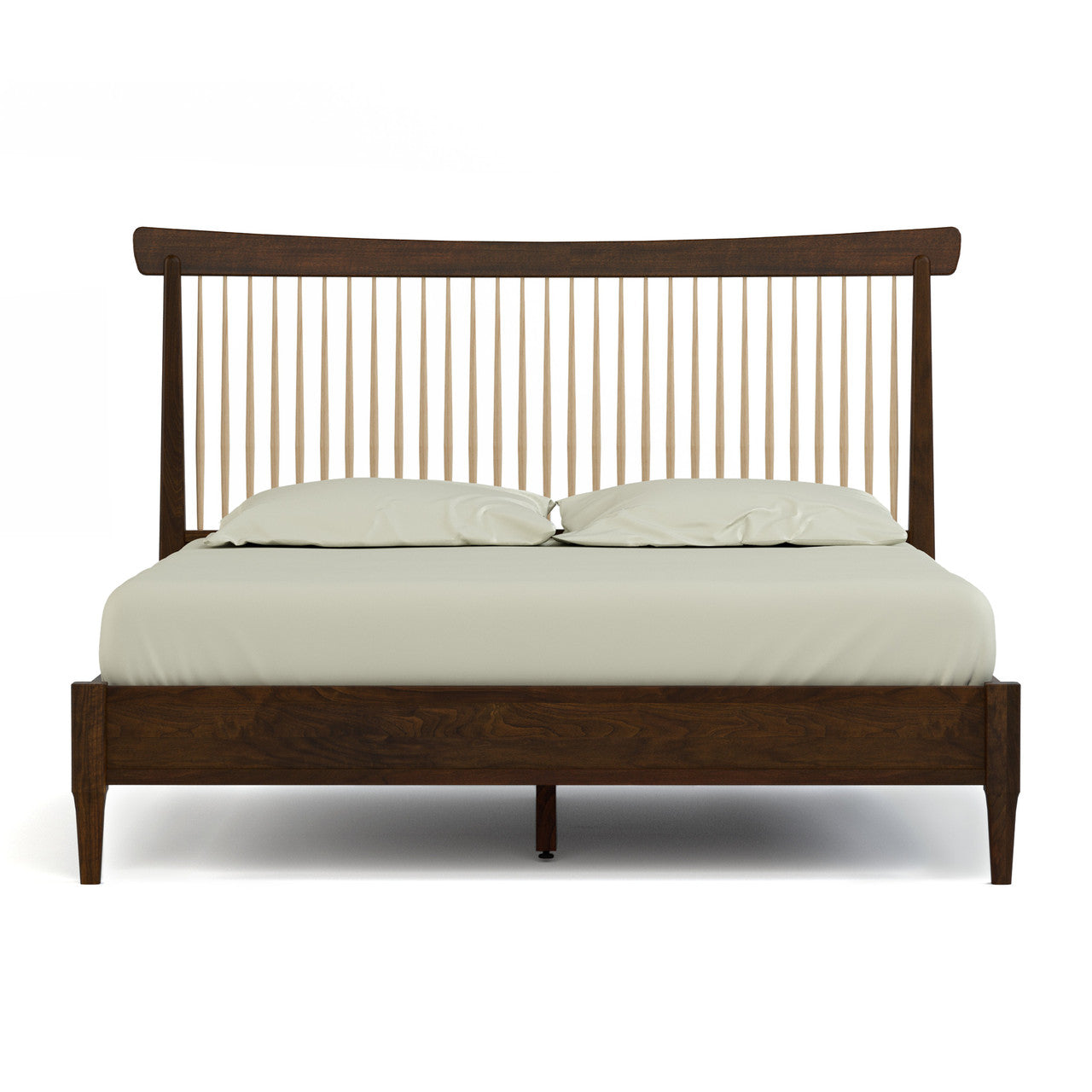 85   スティーブンステイルバーグ Stickley Hudson Valley Spindle Bed | Solid Walnut & Maple