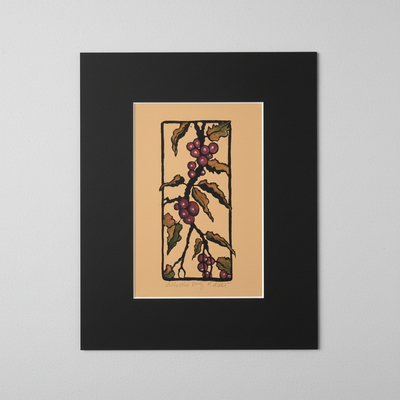 On the Vine - Wide Black Mat