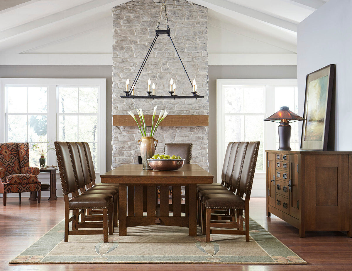 Craftsman Dining Room Sideboard and Buffet Styling for Enduring Balance