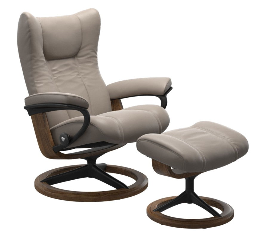 Stressless Wing Signature Base Chair and Ottoman – The Mission Motif