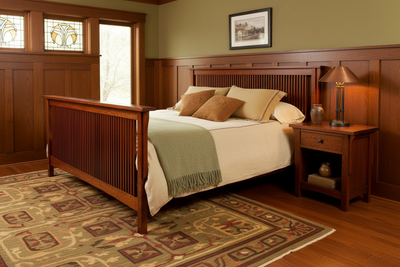 American Mission Spindle Bed – Arts & Crafts Lifestyle