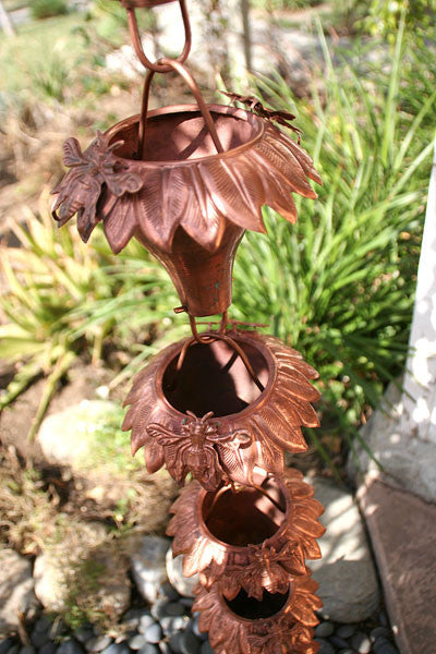 Sunflower Copper Rain Chain