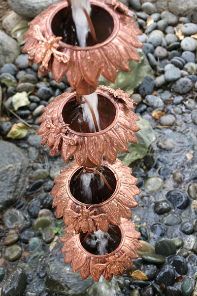 Sunflower Copper Rain Chain