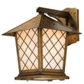 Spring Street Fixed Arm Sconce with 7" Roof 1022-8