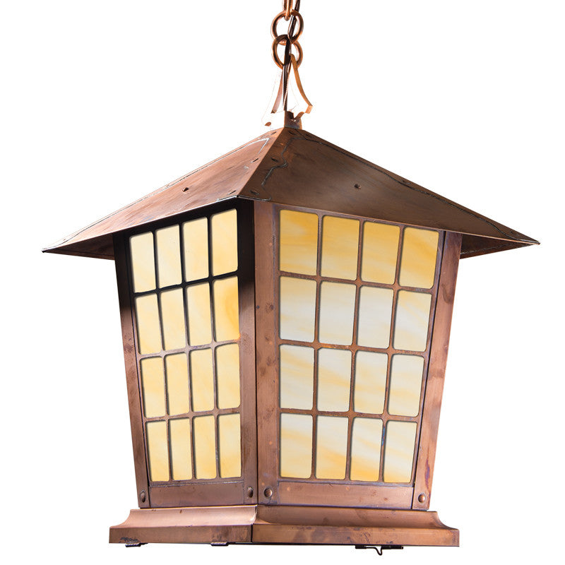 Spring Street Chain Pendant  with 12" Roof 1024-4