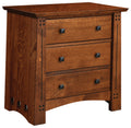 Olde Town Mission 3 Drawer Night Stand  1540-JF