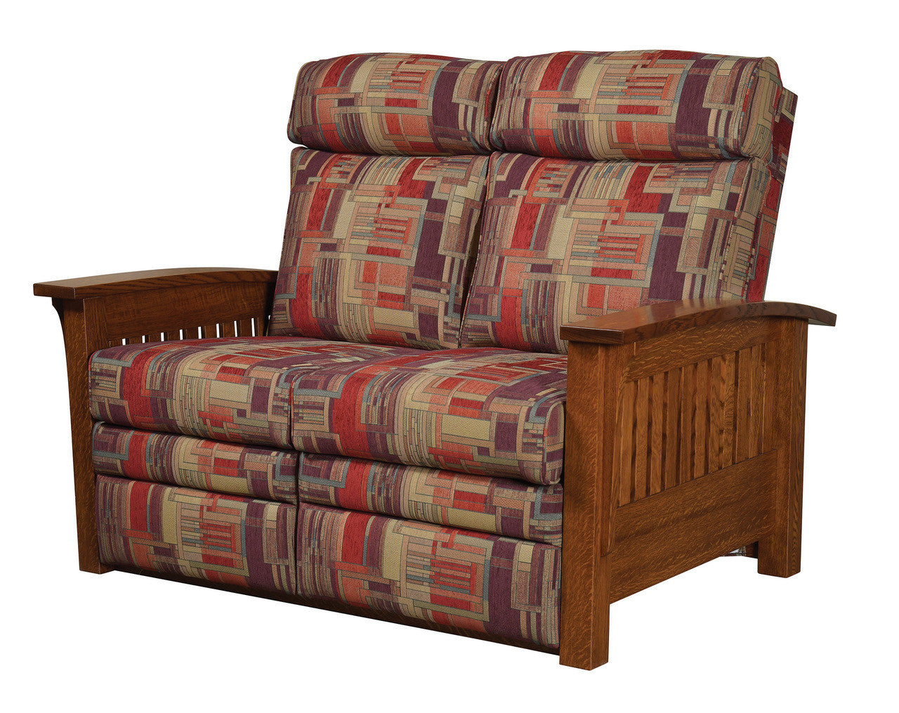 Mission Recliner Love Seat - Push Back Standard
