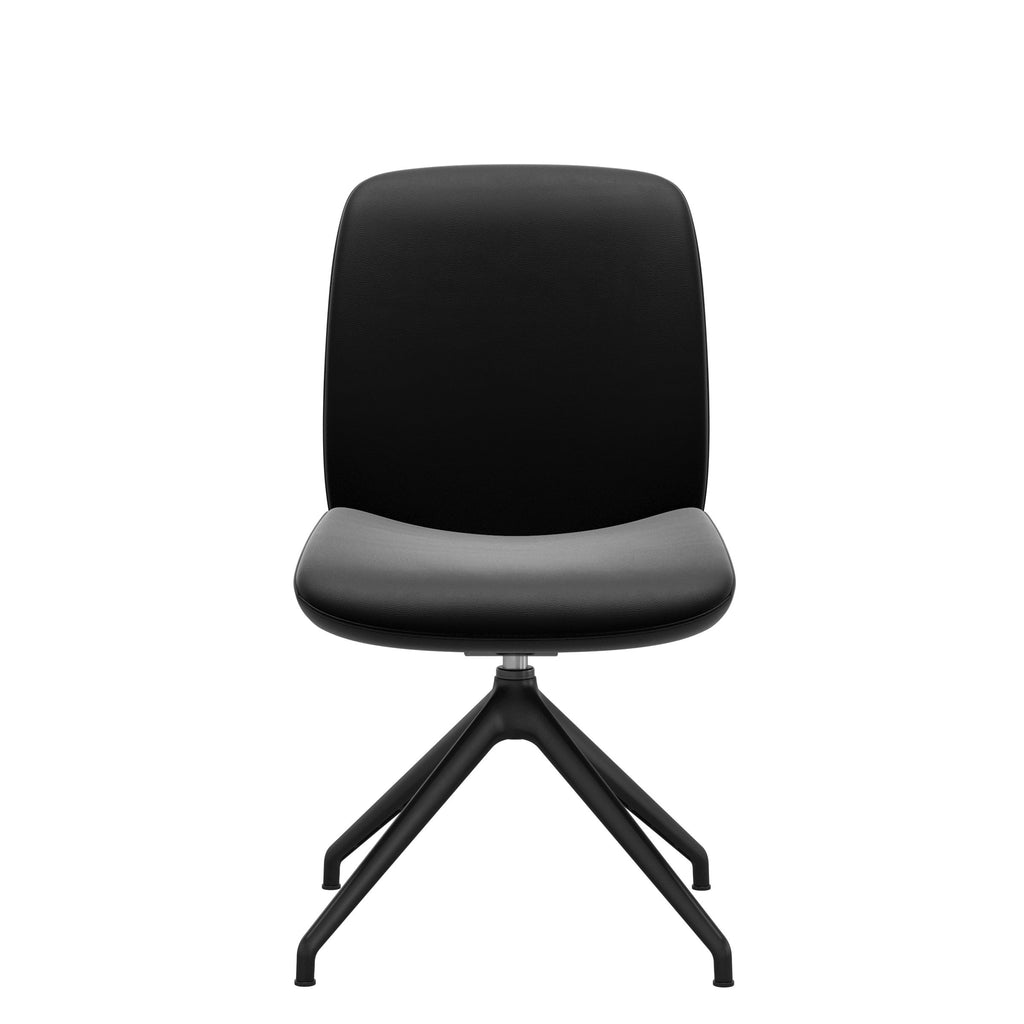 Stressless Bay Low Back Dining Chair – D350 - Without Arms - Paloma Black - Matte Black base