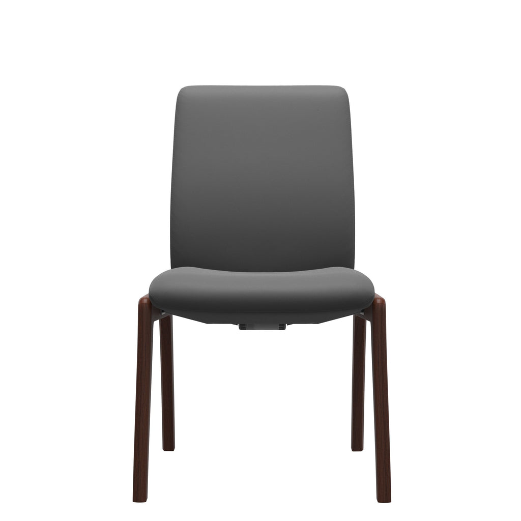 Stressless Laurel Low Back Dining Chair – D100 – Without Arms, Walnut legs