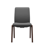 Stressless Laurel Low Back Dining Chair – D100 – Without Arms, Walnut legs