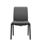 Stressless Laurel Low Back Dining Chair – D100 – Without Arms, Brown legs