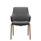 Stressless Laurel Low Back Dining Chair – D100 – With Arms, Natural legs