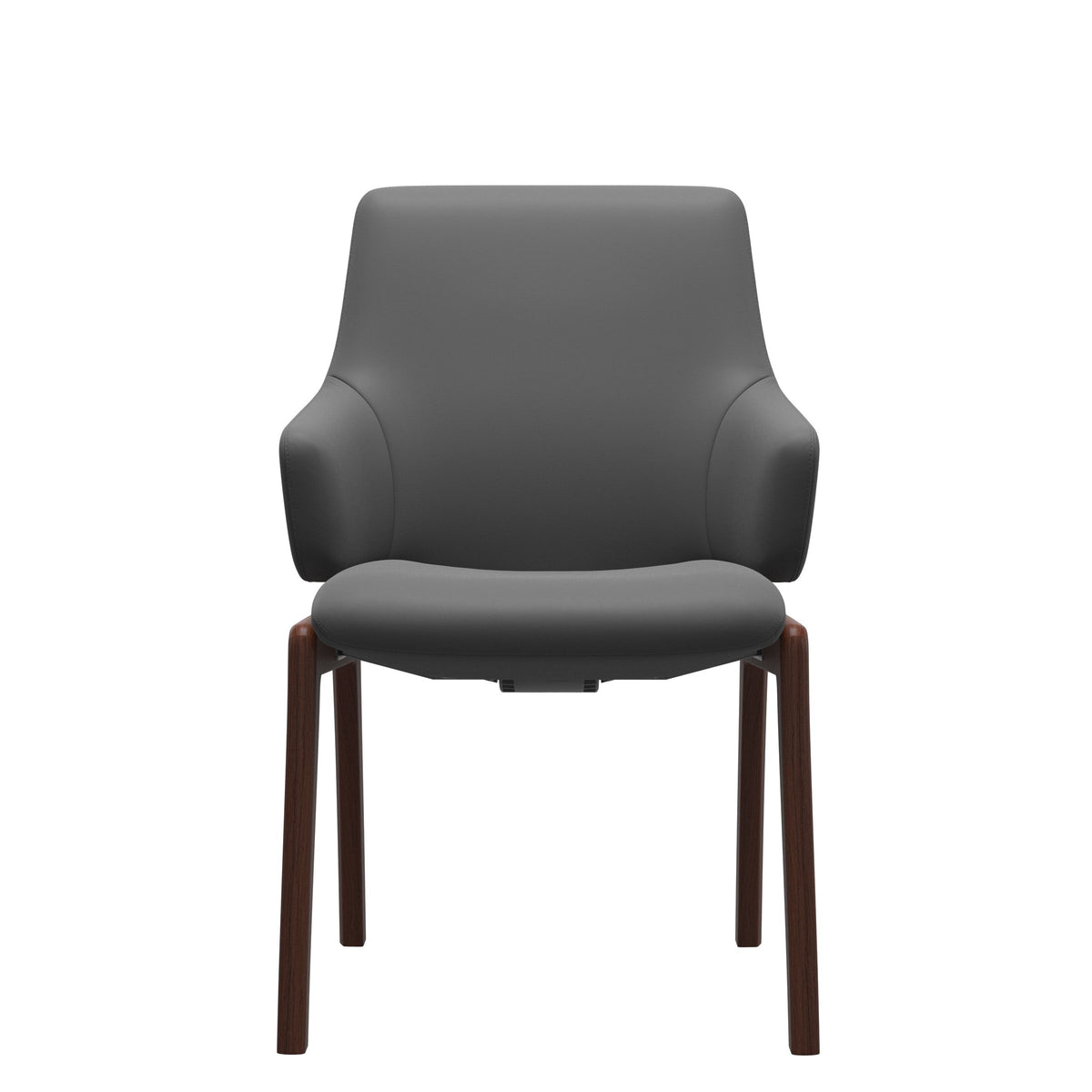 Stressless Laurel Low Back Dining Chair – D100 – With Arms, Walnut legs