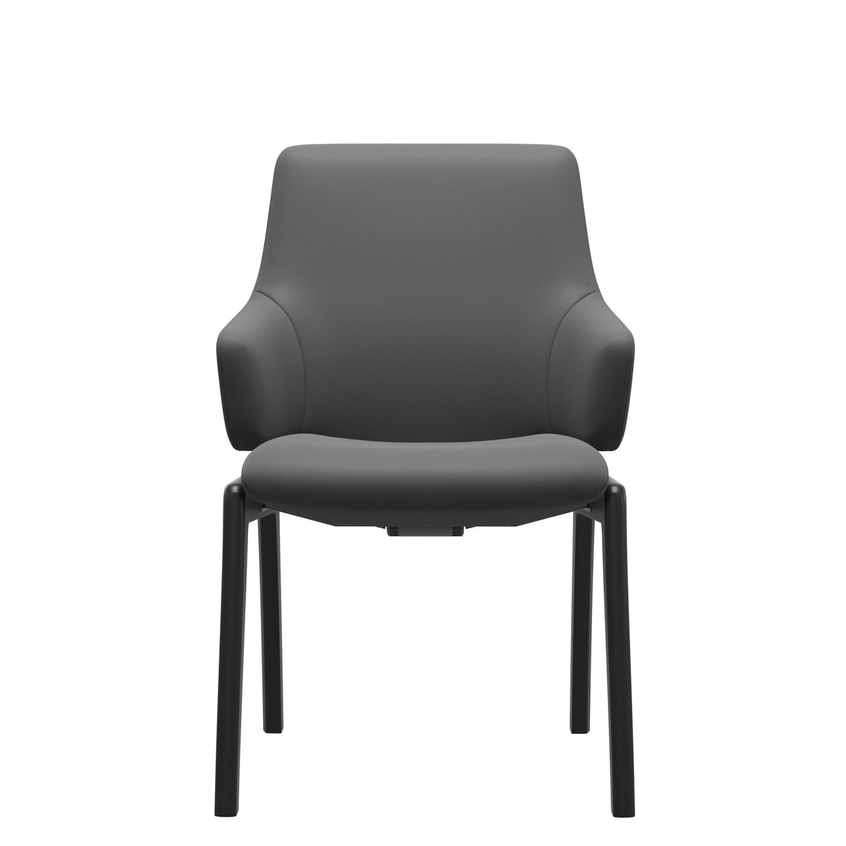 Stressless Laurel Low Back Dining Chair – D100 – With Arms, Black legs