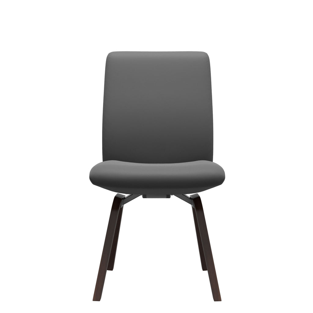 Stressless Laurel Low Back Dining Chair – D200 – Without Arms, Brown legs