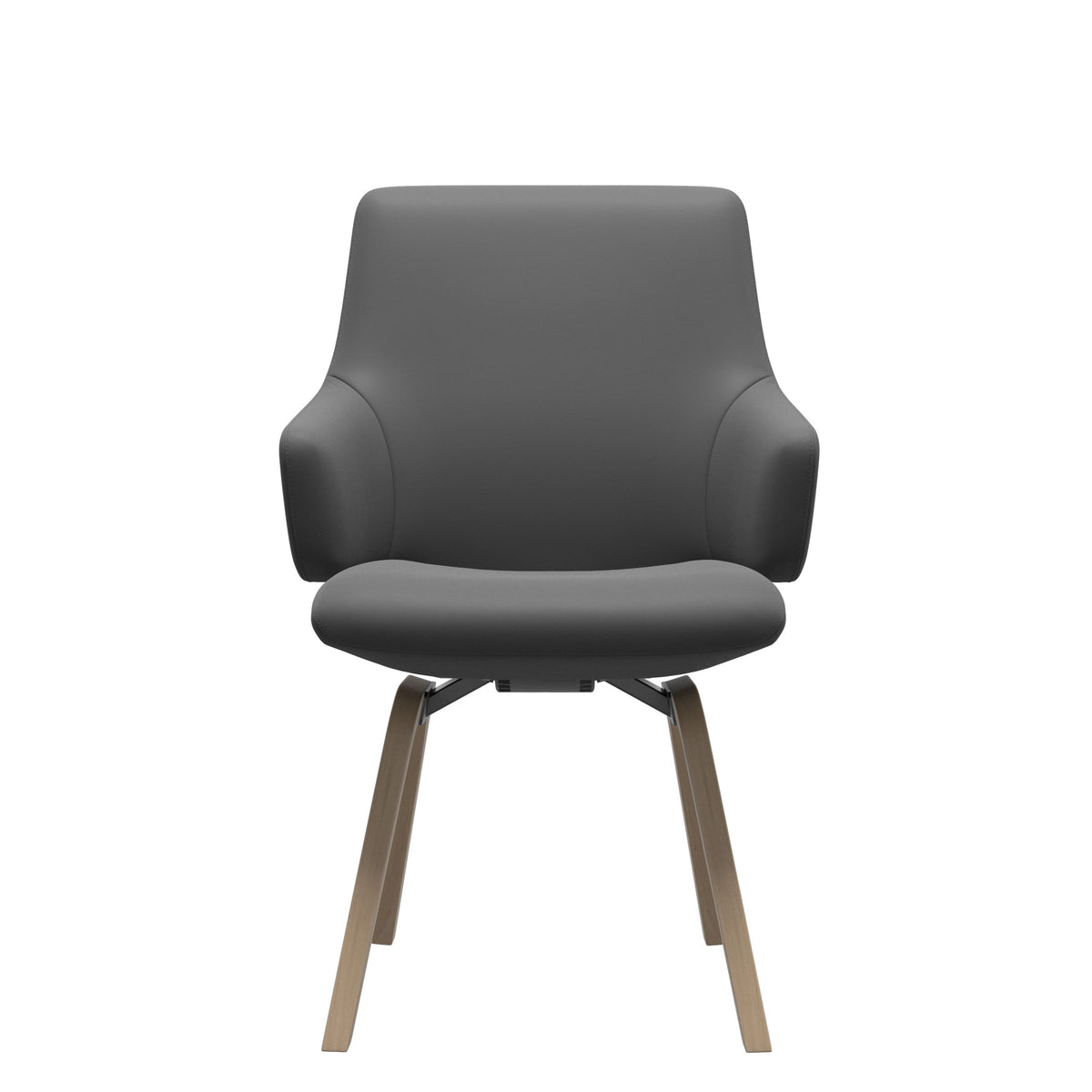 Stressless Laurel Low Back Dining Chair – D200 – With Arms, Natural legs