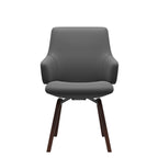 Stressless Laurel Low Back Dining Chair – D200 – With Arms, Walnut legs