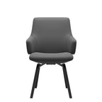 Stressless Laurel Low Back Dining Chair – D200 – With Arms, Black legs