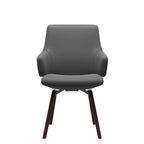 Stressless Laurel Low Back Dining Chair – D200 – With Arms, Brown legs