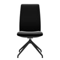 Stressless Laurel High Back Dining Chair – D350 - Without Arms - Paloma Black - Matte Black base