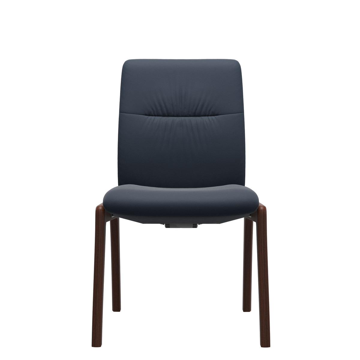 Stressless Mint Low Back Dining Chair – D100 - Without Arms - Paloma Oxford Blue - Walnut legs