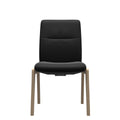 Stressless Mint Low Back Dining Chair – D100 - Without Arms - Paloma Black - Natural legs