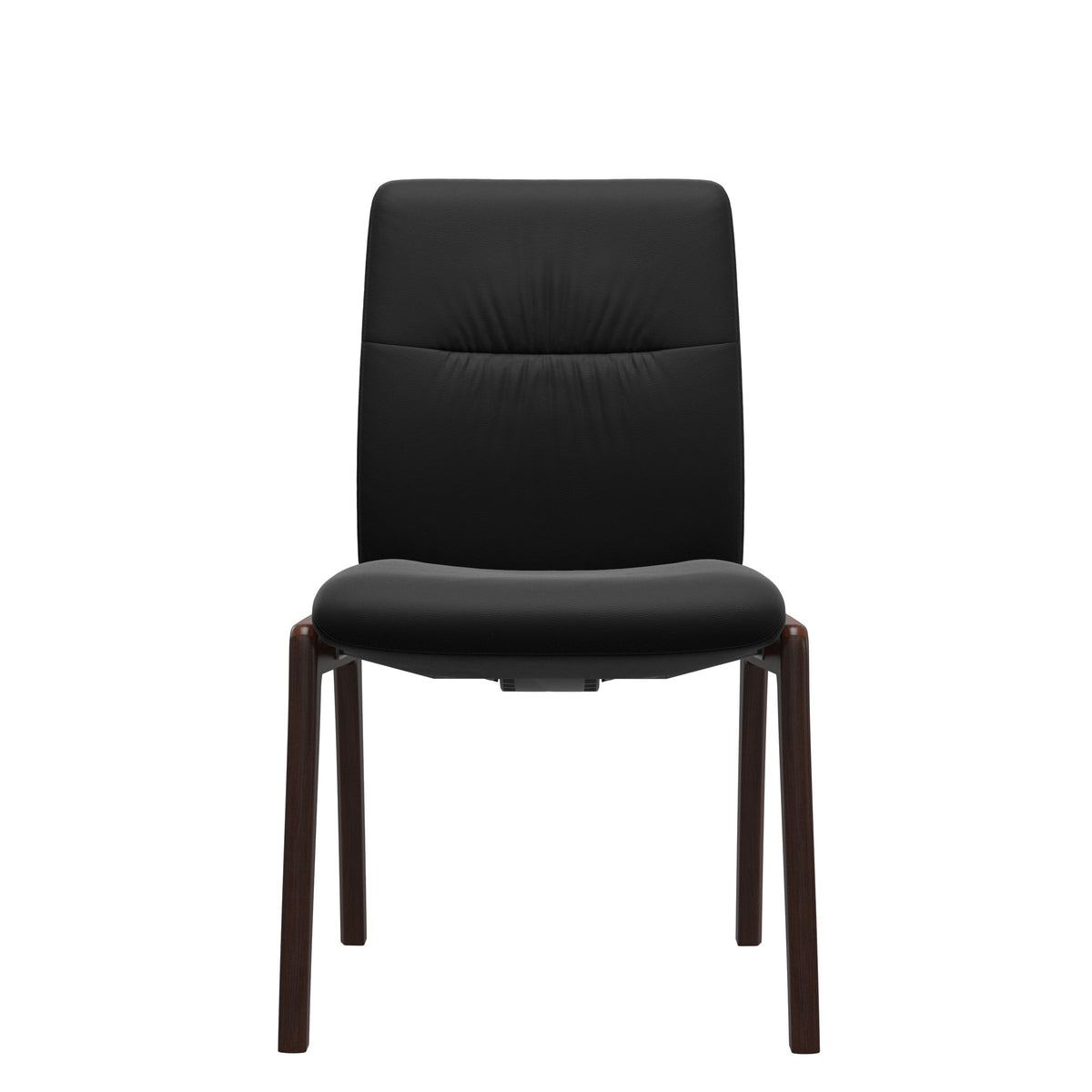 Stressless Mint Low Back Dining Chair – D100 - Without Arms - Paloma Black - Brown legs