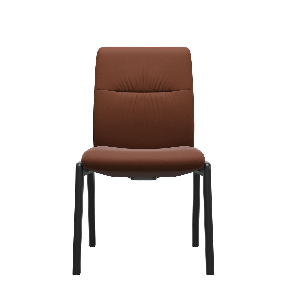 Stressless Mint Low Back Dining Chair – D100 - Without Arms - Paloma Copper - Black legs