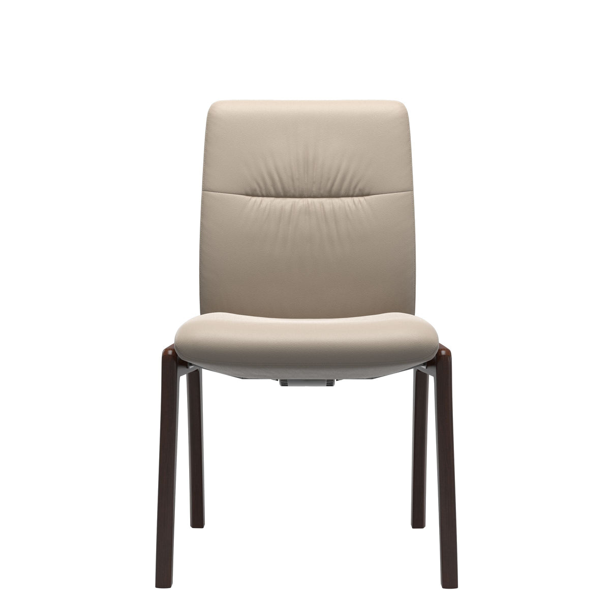 Stressless Mint Low Back Dining Chair – D100 - Without Arms - Paloma Mushroom - Brown legs