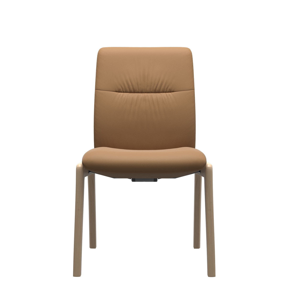 Stressless Mint Low Back Dining Chair – D100 - Without Arms - Paloma Taupe - Natural legs