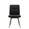 Stressless Mint Low Back Dining Chair – D200 - Without Arms - Paloma Black - Natural legs