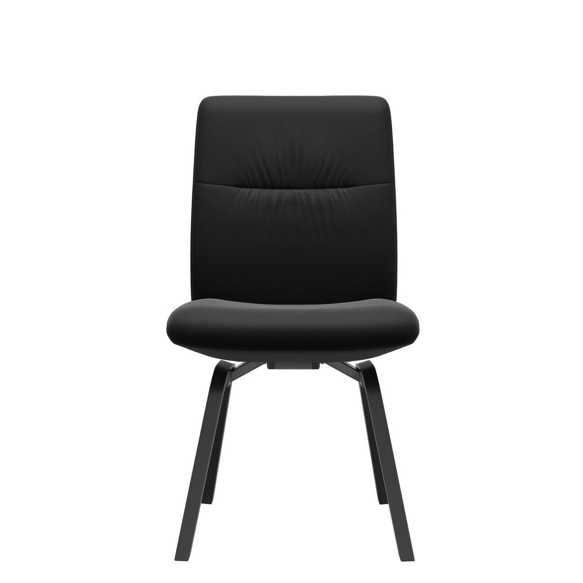 Stressless Mint Low Back Dining Chair – D200 - Without Arms - Paloma Black - Black legs