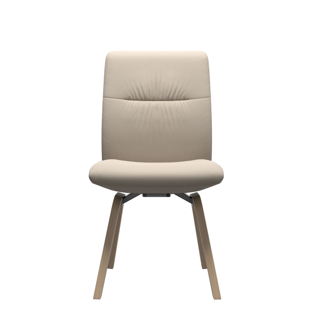 Stressless Mint Low Back Dining Chair – D200 - Without Arms - Paloma Fog - Natural legs