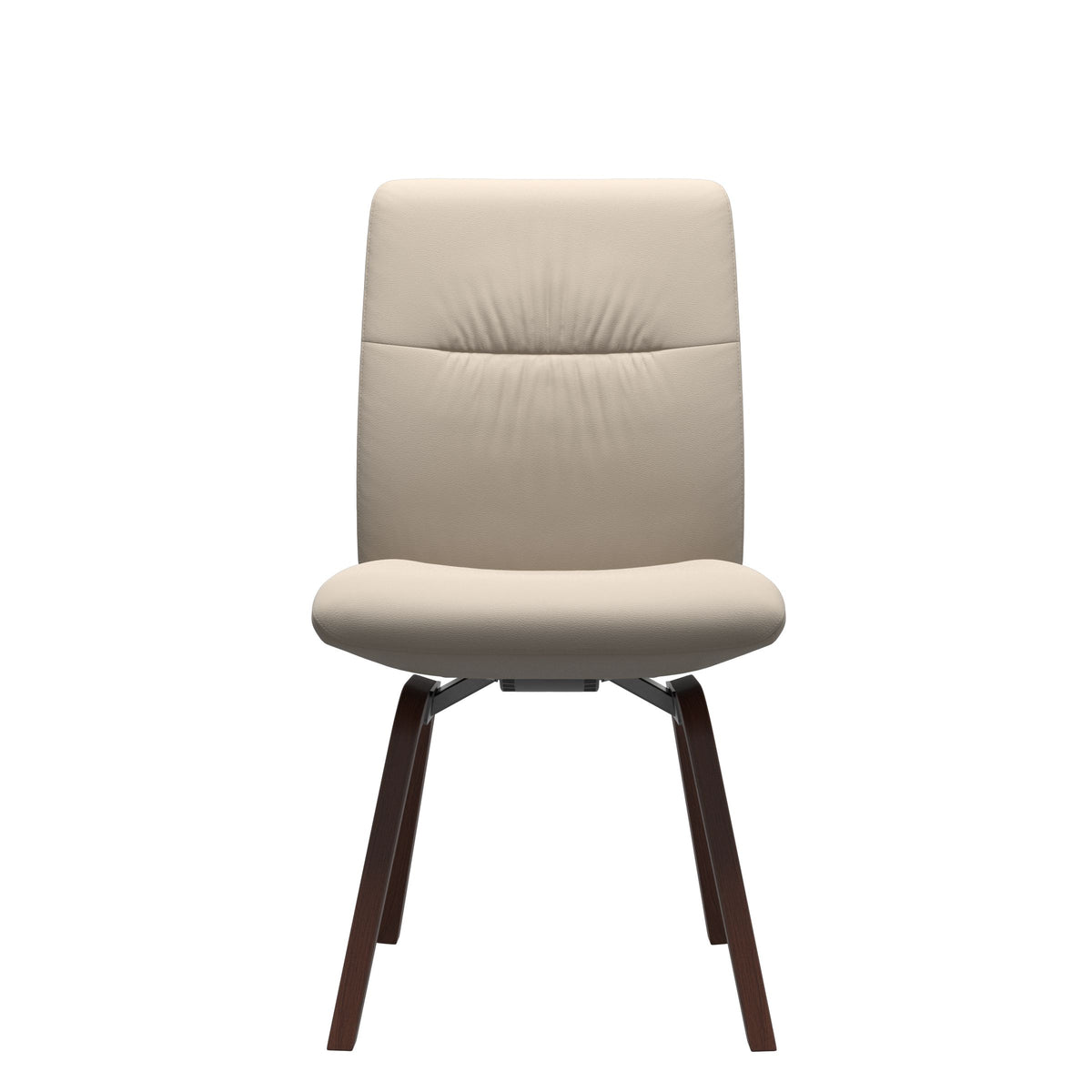 Stressless Mint Low Back Dining Chair – D200 - Without Arms - Paloma Fog - Walnut legs