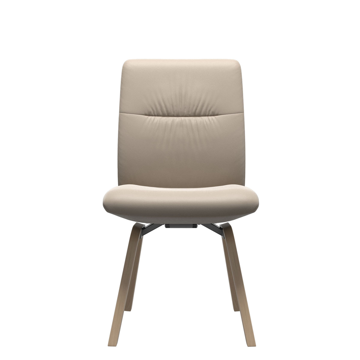 Stressless Mint Low Back Dining Chair – D200 - Without Arms - Paloma Mushroom - Natural legs