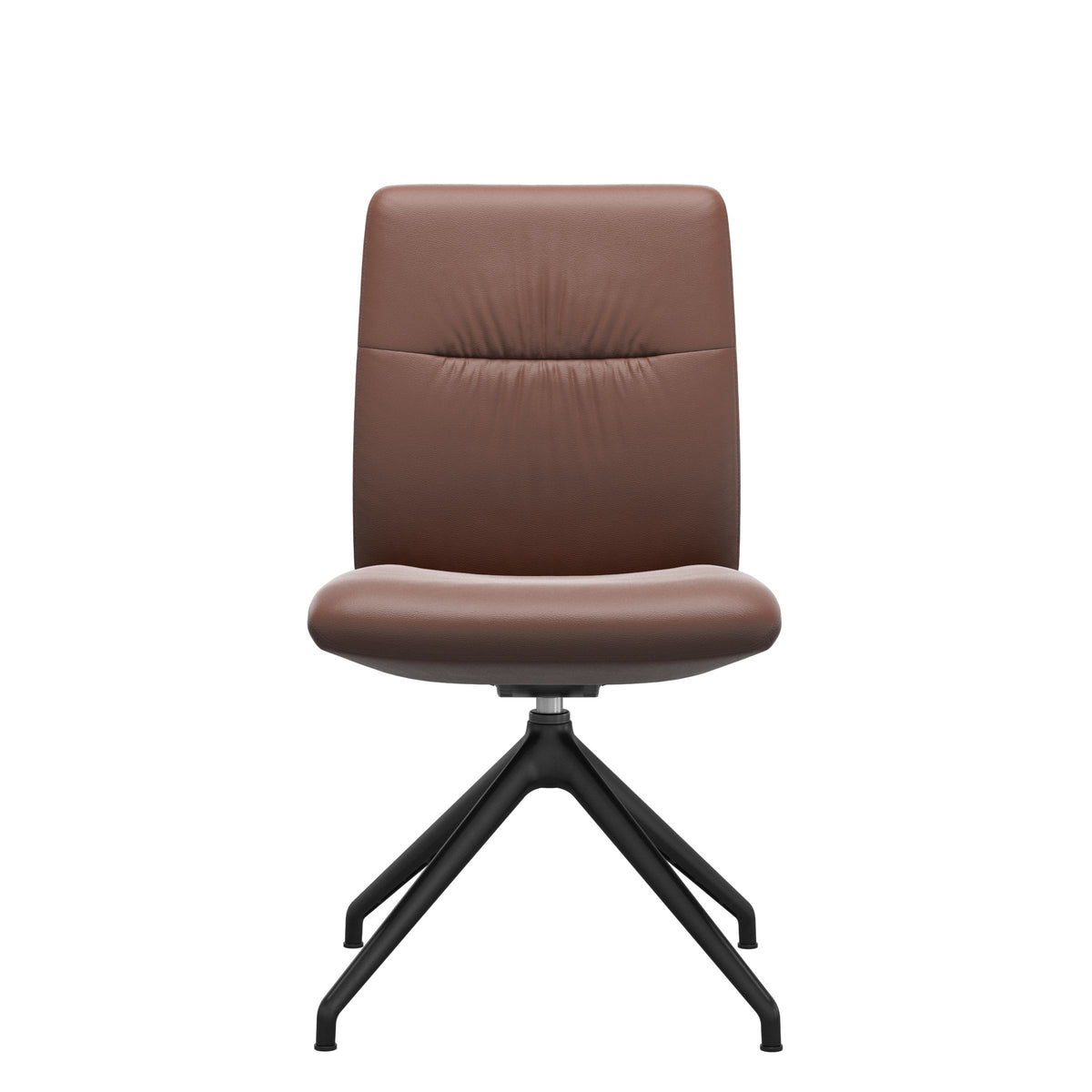 Stressless Mint Low Back Dining Chair – D350 - Without Arms - Paloma Copper - Matte Black base