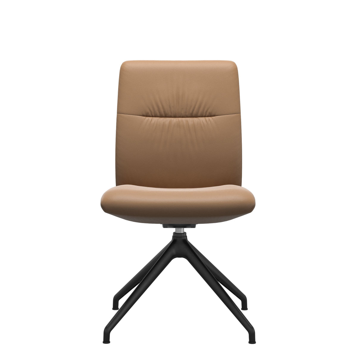 Stressless Mint Low Back Dining Chair – D350 - Without Arms - Paloma Taupe - Matte Black base