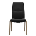 Stressless Mint High Back Dining Chair – D100 - Without Arms - Paloma Black - Natural legs