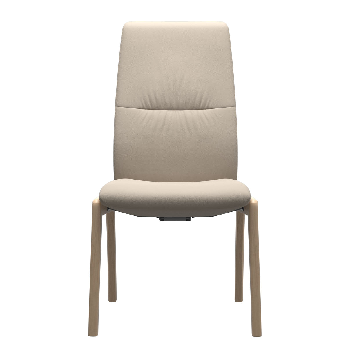 Stressless Mint High Back Dining Chair – D100 - Without Arms - Paloma Fog - Natural legs