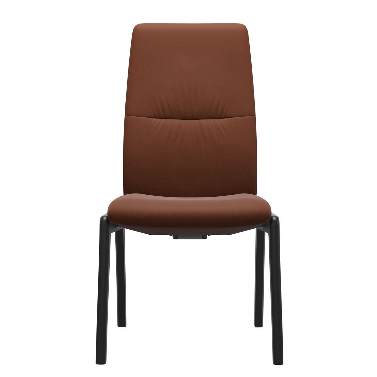 Stressless Mint High Back Dining Chair – D100 - Without Arms - Paloma Copper - Black legs