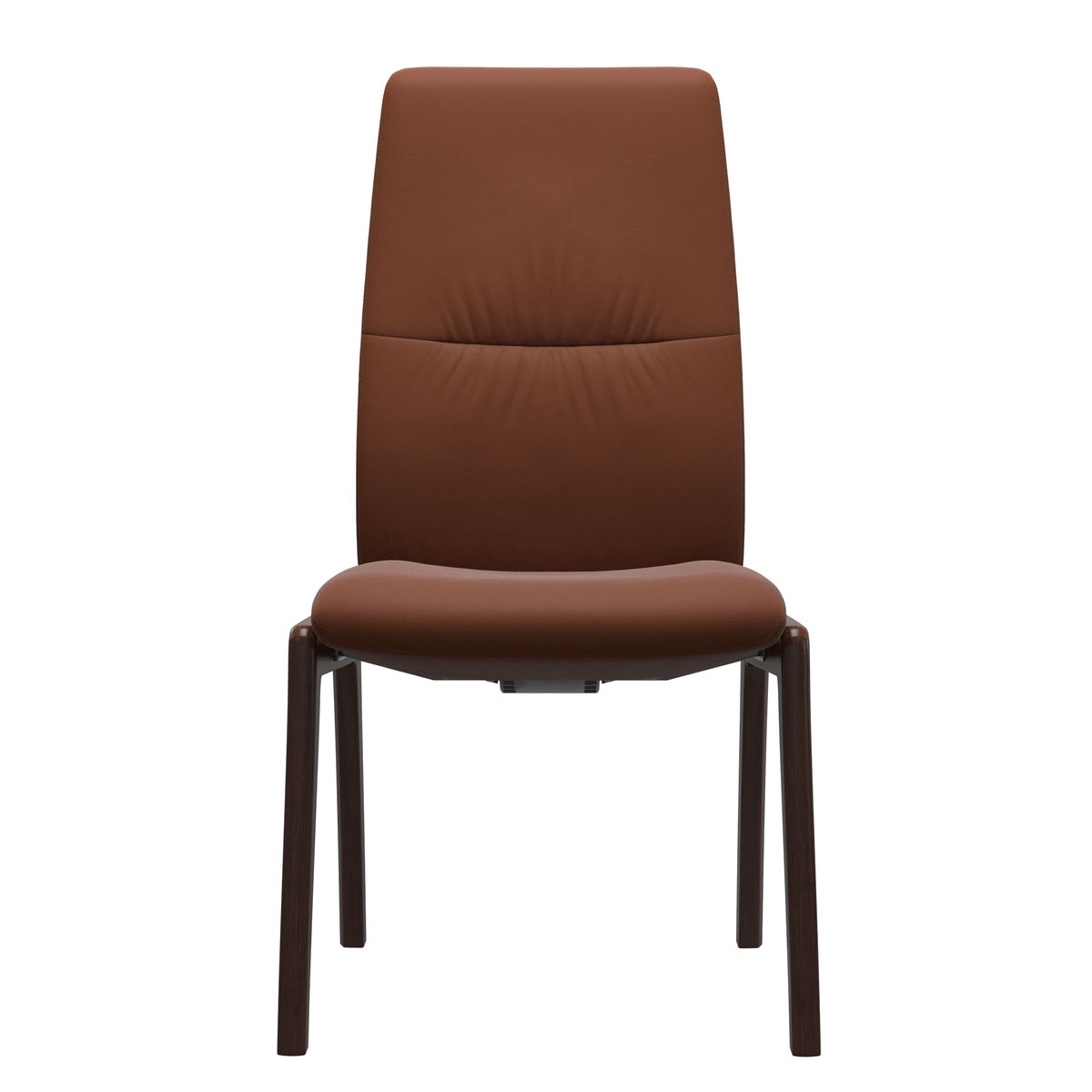 Stressless Mint High Back Dining Chair – D100 - Without Arms - Paloma Copper - Brown legs