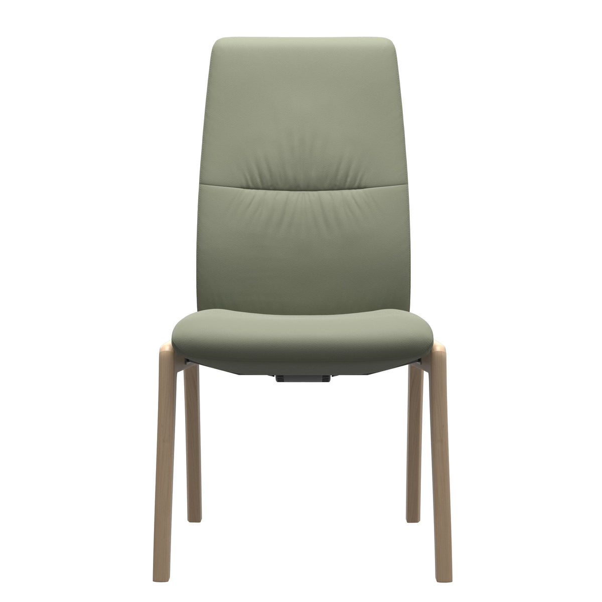 Stressless Mint High Back Dining Chair – D100 - Without Arms - Paloma Shadow Green - Natural legs