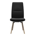 Stressless Mint High Back Dining Chair – D200 - Without Arms - Paloma Black - Natural legs