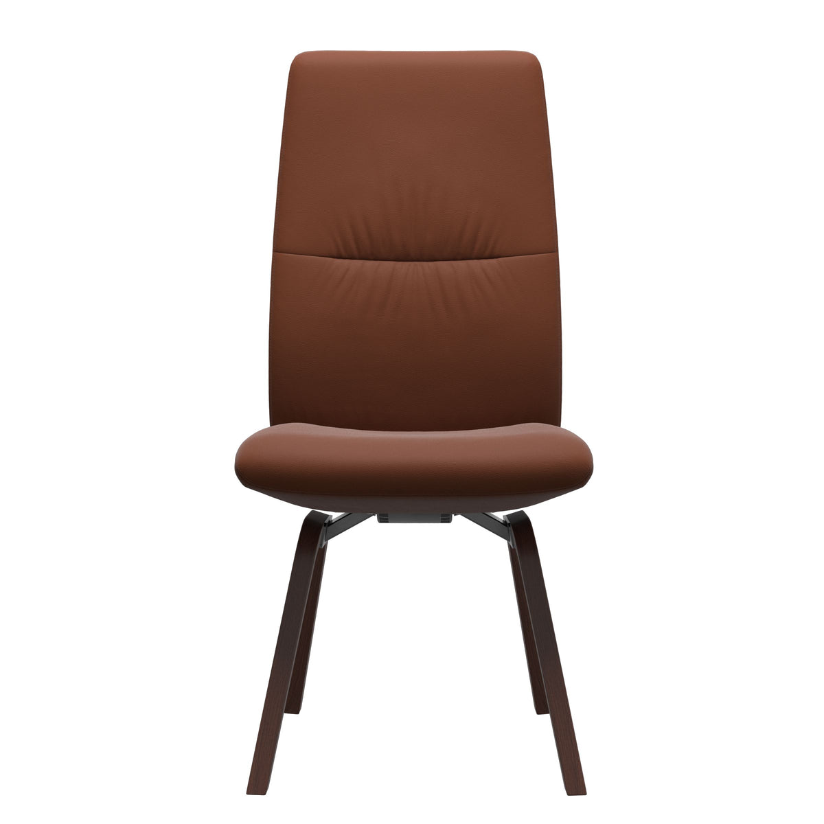 Stressless Mint High Back Dining Chair – D200 - Without Arms - Paloma Copper - Walnut legs