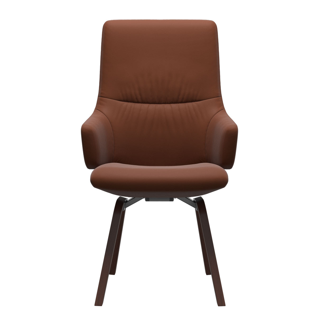 Stressless Mint High Back Dining Chair – D200 - With Arms - Paloma Copper - Walnut legs