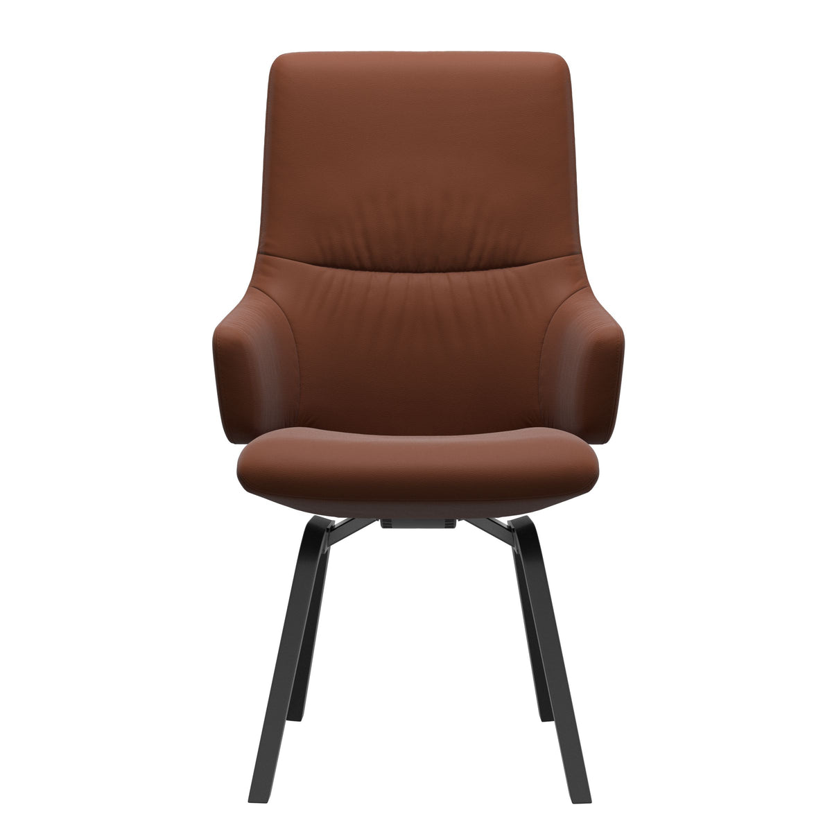 Stressless Mint High Back Dining Chair – D200 - With Arms - Paloma Copper - Black legs