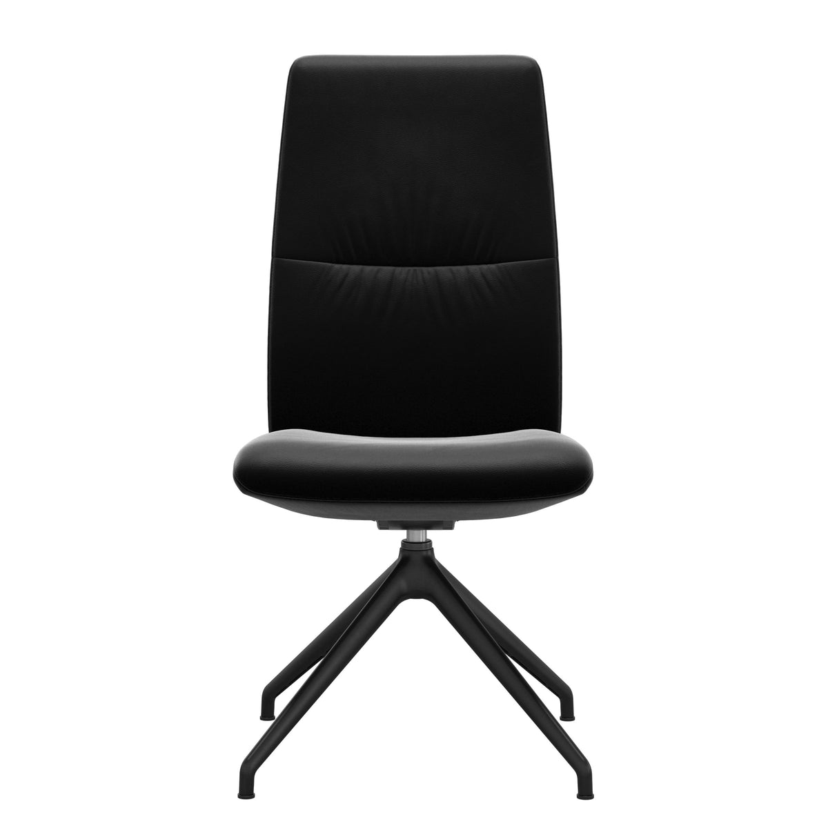 Stressless Mint High Back Dining Chair – D350 - Without Arms - Paloma Black - Matte Black base