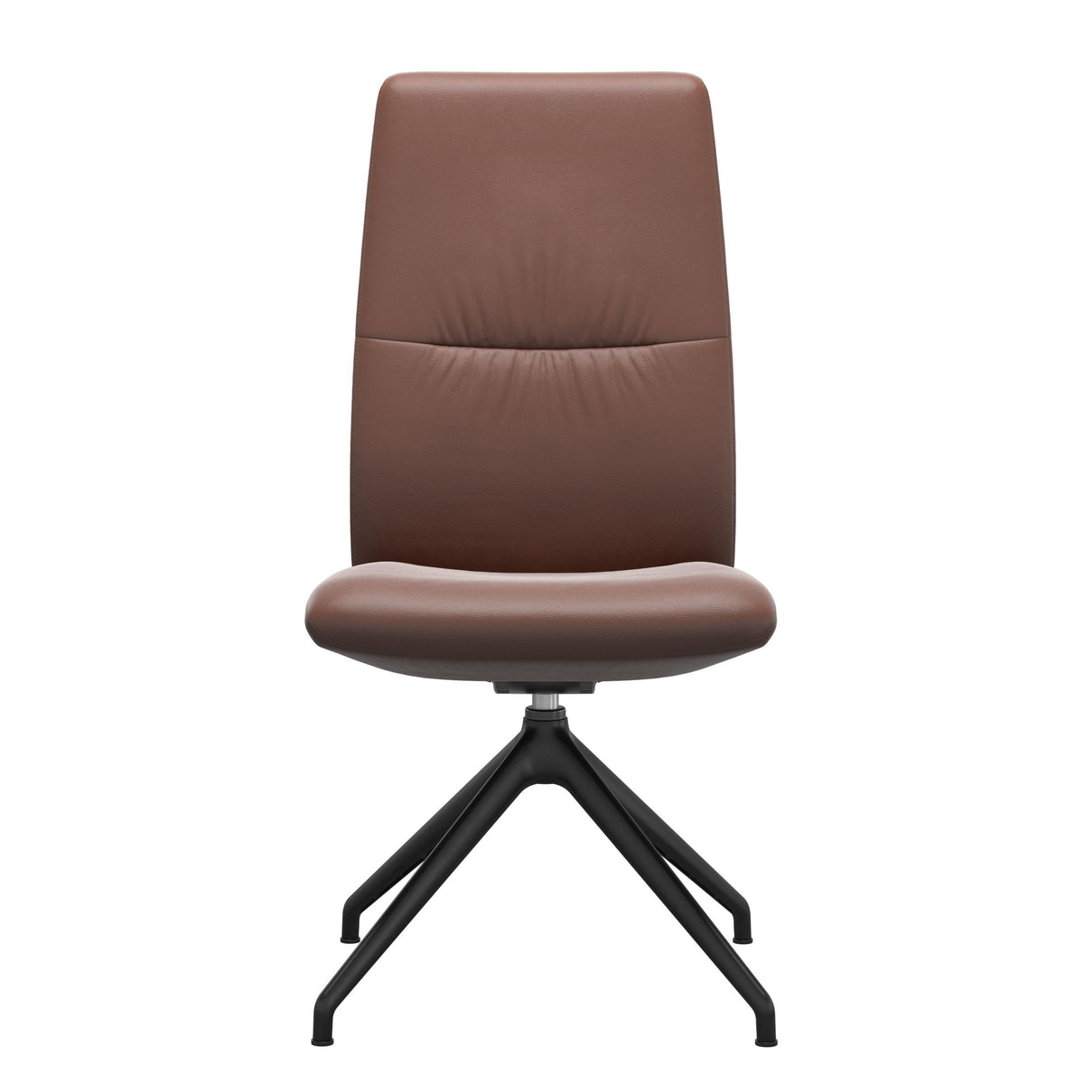 Stressless Mint High Back Dining Chair – D350 - Without Arms - Paloma Copper - Matte Black base