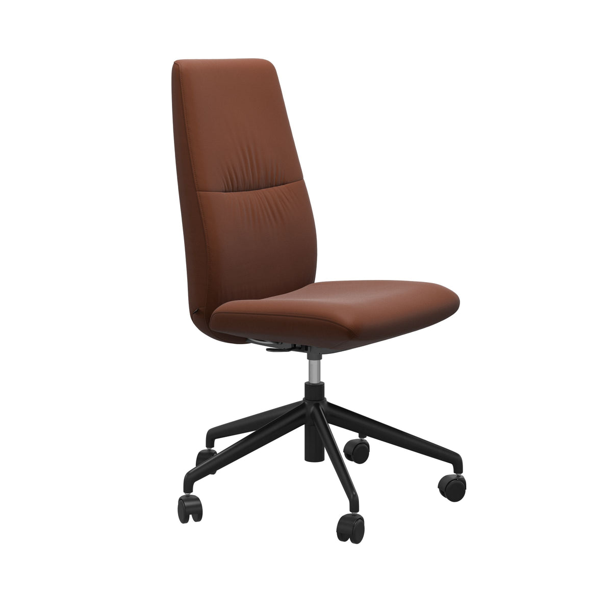 Stressless Mint High Back Home Office Chair - Without Arms - Paloma Copper - Matte Black base
