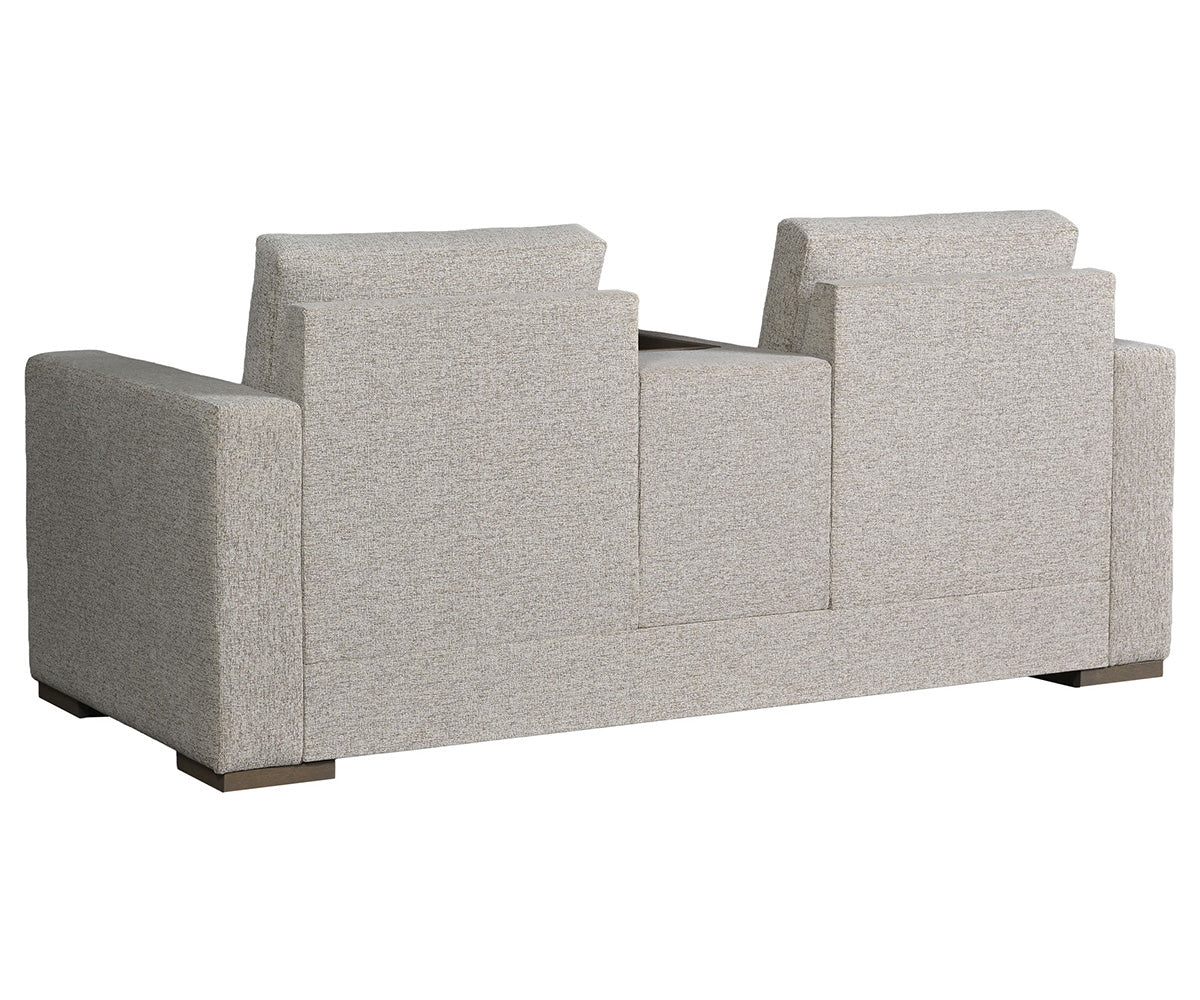 Serenity Center Console Loveseat – back view